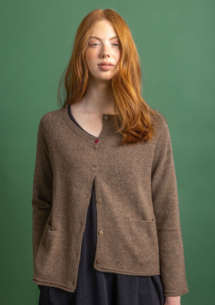 Women Gudrun Sjödén Cardigans | Cardigan In Wool