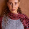 Women Gudrun Sjödén | Damask Shawl In Organic Cotton