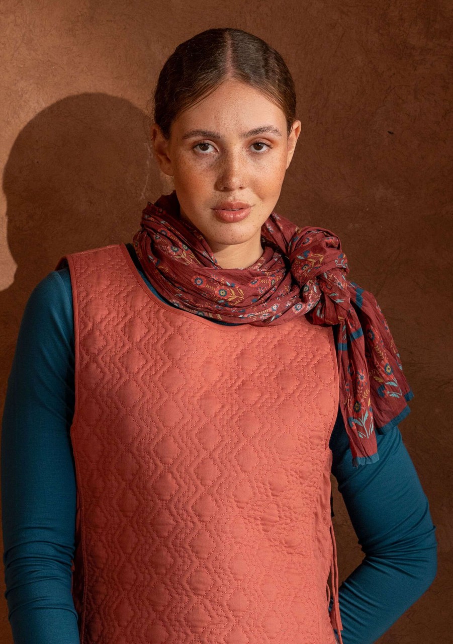 Women Gudrun Sjödén | Damask Shawl In Organic Cotton