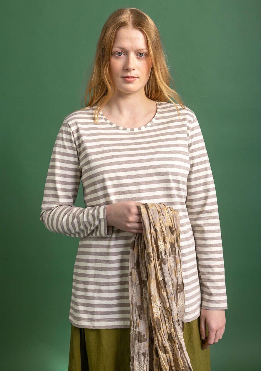 Women Gudrun Sjödén Tops & Shirts | Essential Striped Sweater In Organic Cotton