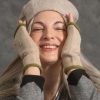 Women Gudrun Sjödén | Knit Beret In Felted Organic Wool