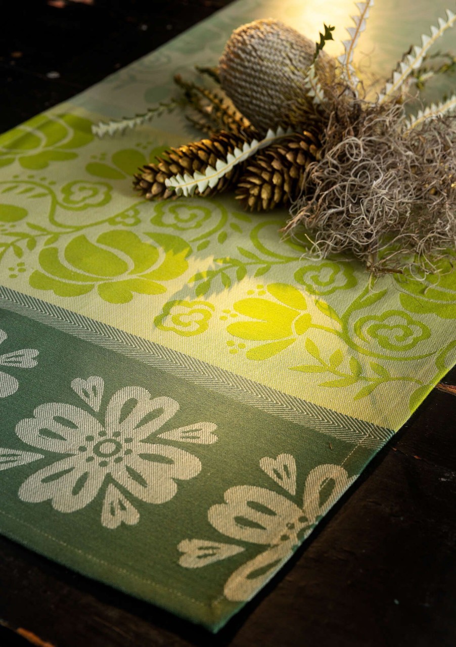 Homeware Gudrun Sjödén | Vinterros Table Runner In Organic Cotton