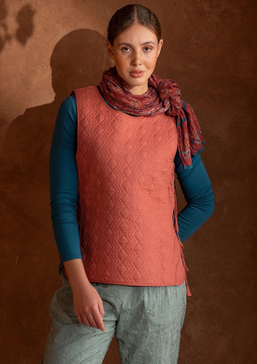 Women Gudrun Sjödén Vests | Noor Quilted Vest In Organic Cotton