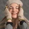 Women Gudrun Sjödén | Knit Beret In Felted Organic Wool