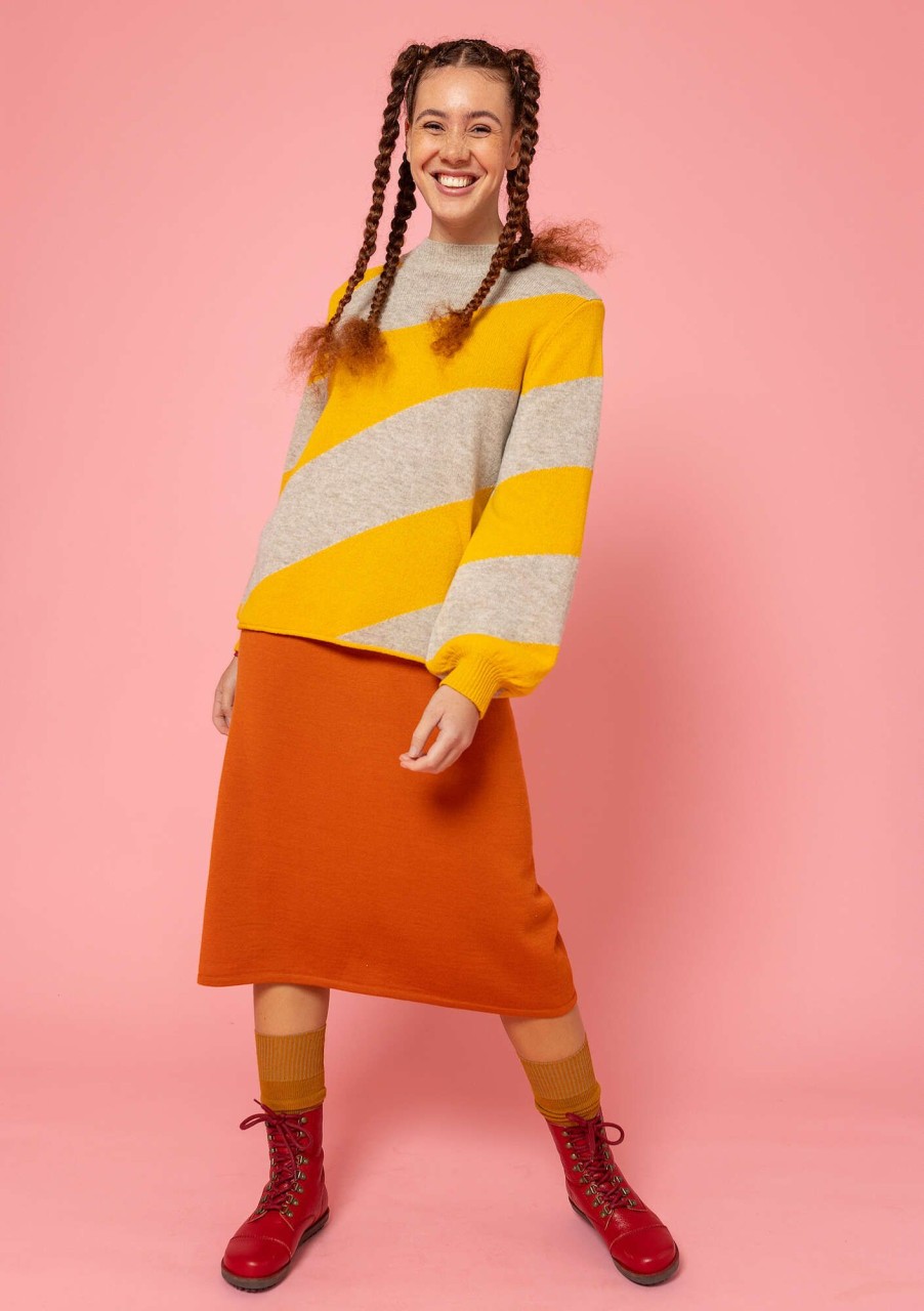 Women Gudrun Sjödén Tops & Shirts | Intarsia Wool Sweater