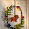 Homeware Gudrun Sjödén | Mongolia Metal Window Wreath Black