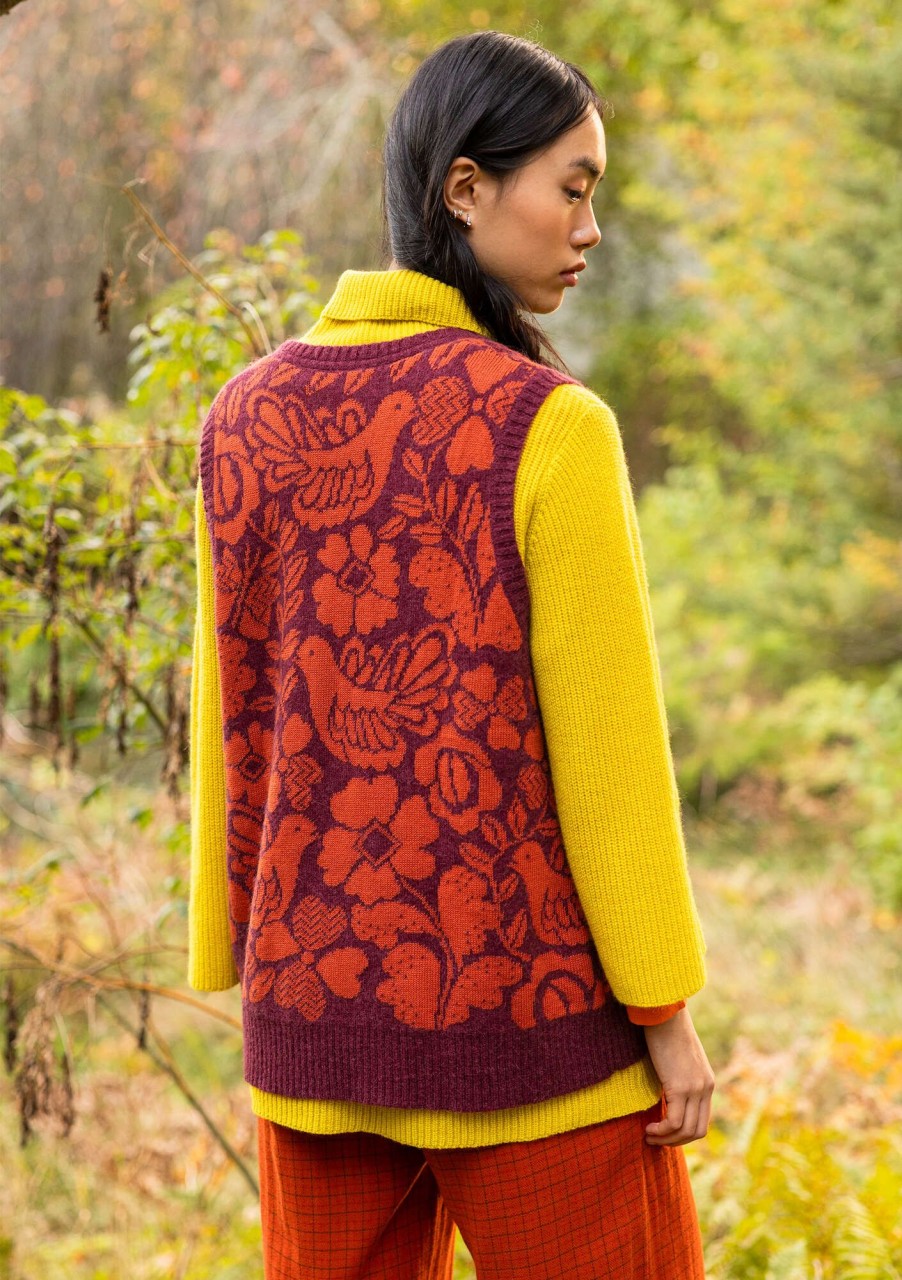 Women Gudrun Sjödén Vests | Meadow Knit Vest In Alpaca Blend/Organic Cotton