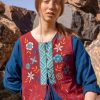 Women Gudrun Sjödén Vests | Feather Woven Vest In Organic Cotton