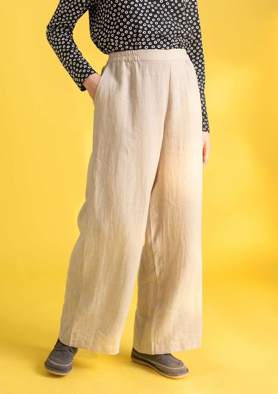 Women Gudrun Sjödén Pants | Alva Woven Pants In Linen