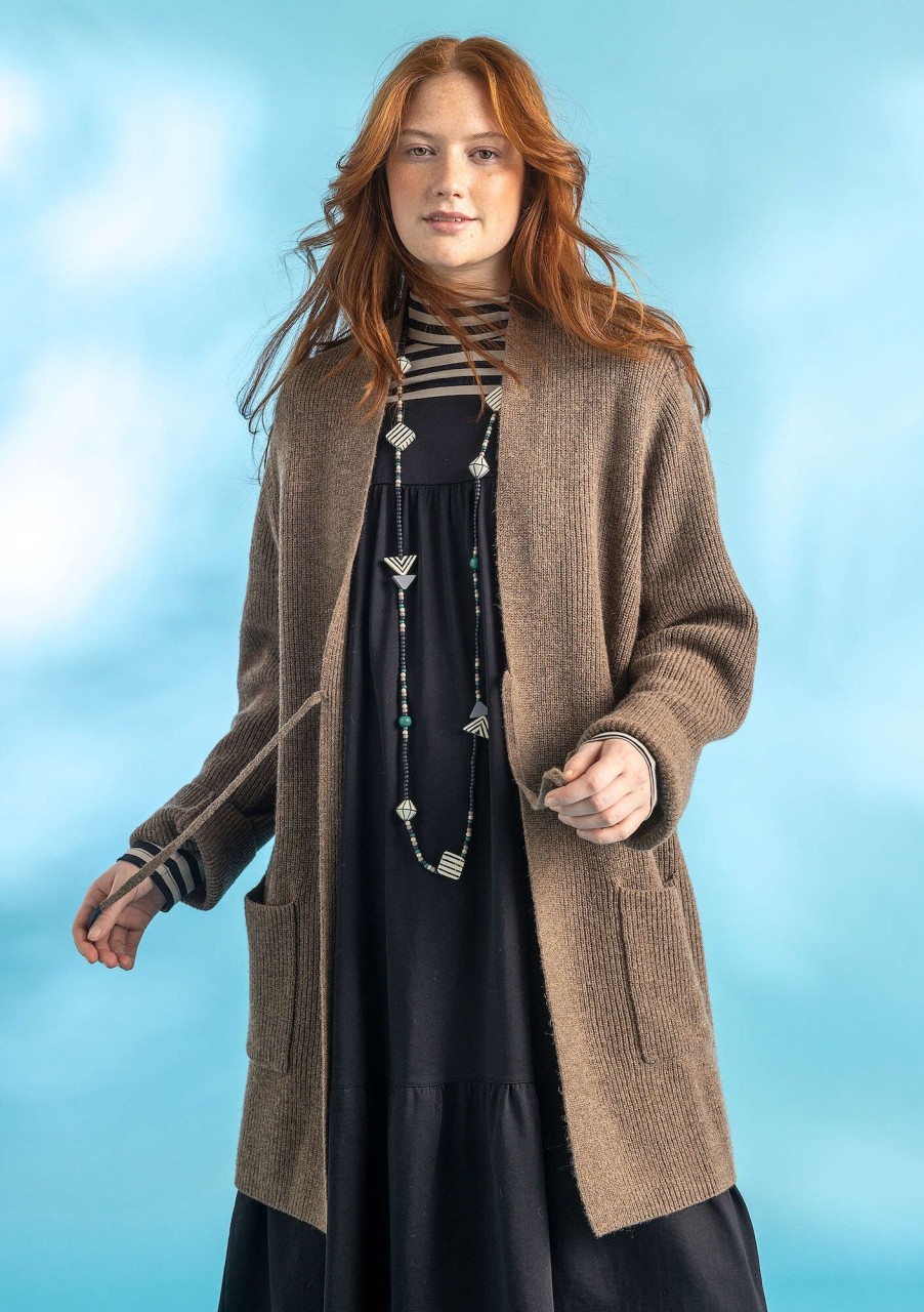 Women Gudrun Sjödén Cardigans | Long Cardigan In Wool