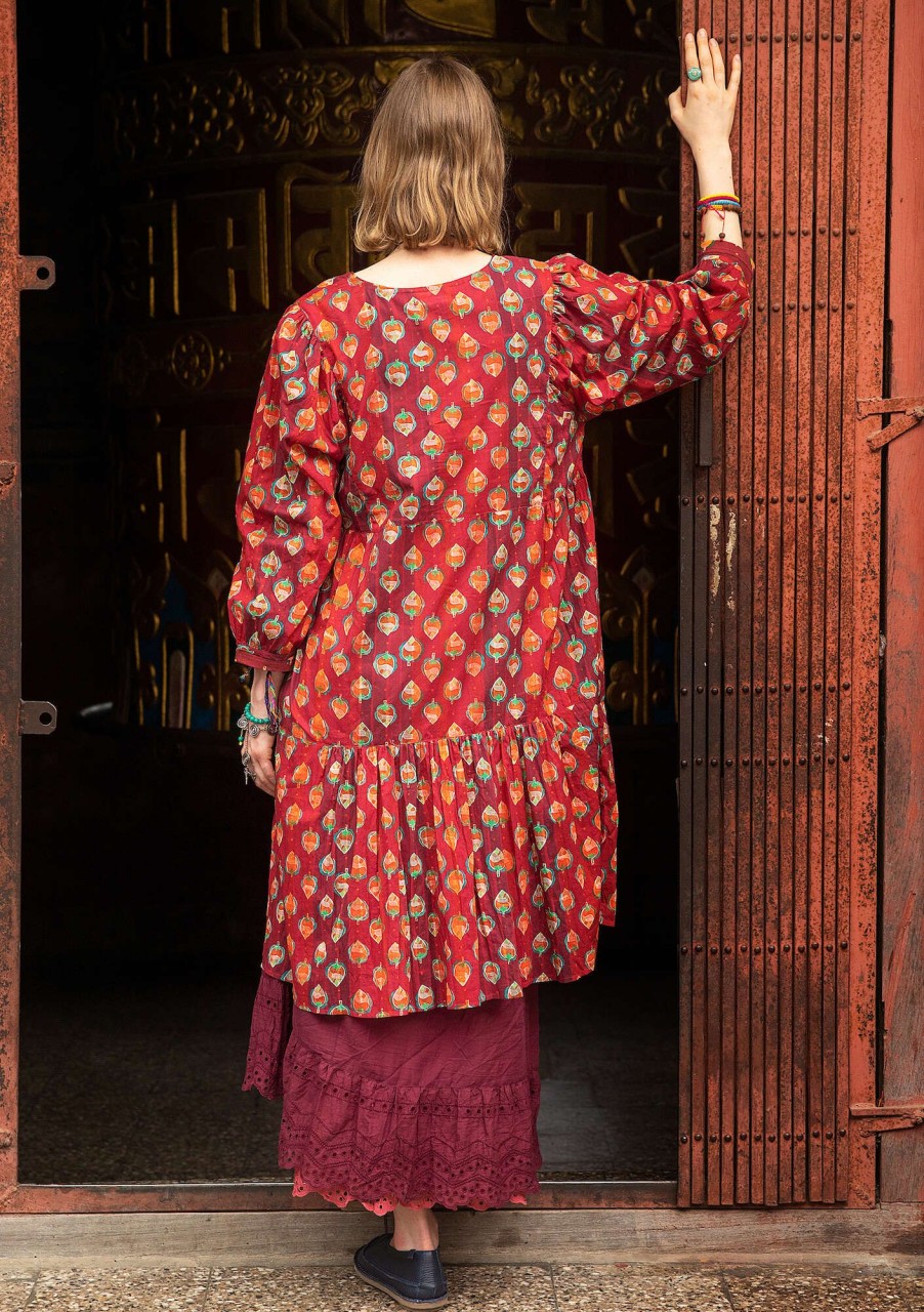 Women Gudrun Sjödén Dresses | Nepal Woven Dress In Organic Cotton