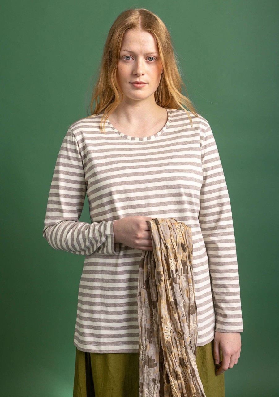 Women Gudrun Sjödén Tops & Shirts | Essential Striped Sweater In Organic Cotton