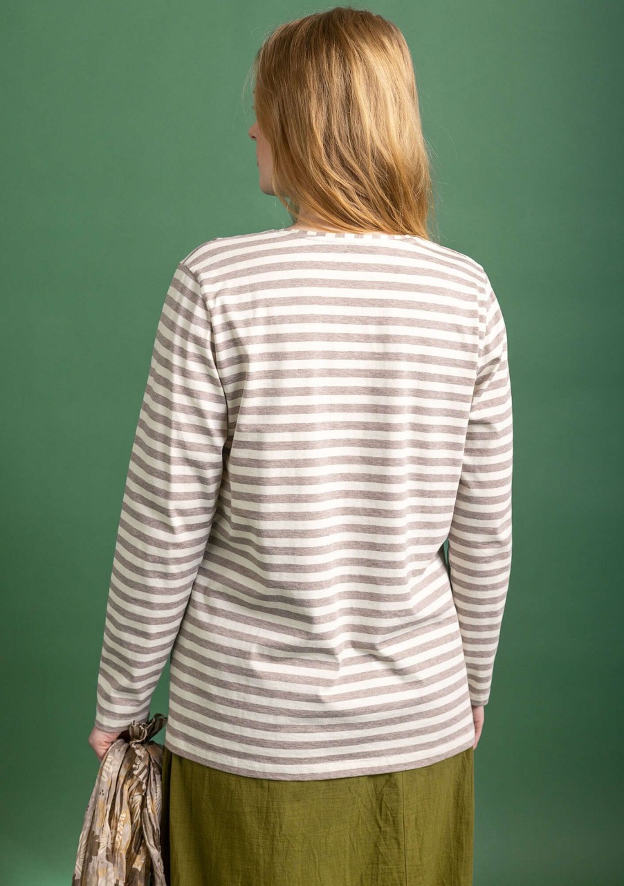 Women Gudrun Sjödén Tops & Shirts | Essential Striped Sweater In Organic Cotton