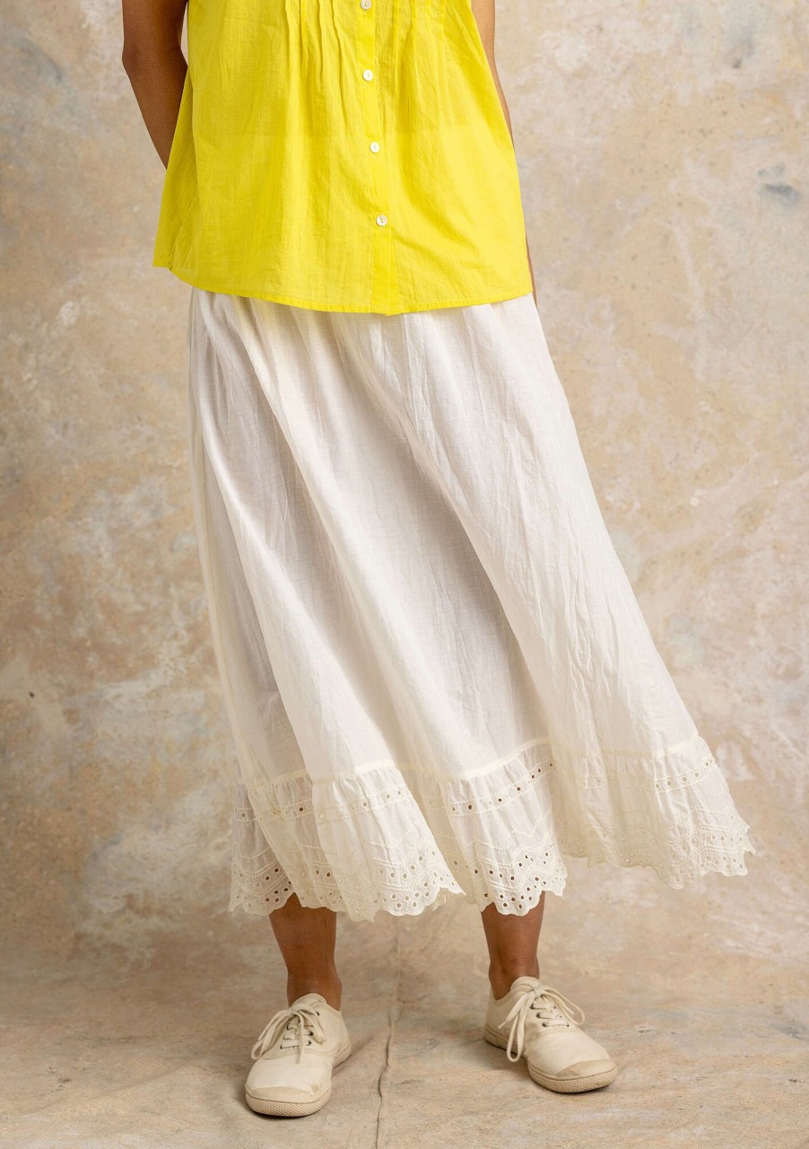 Women Gudrun Sjödén Skirts | Pytte Slip In Woven Organic Cotton