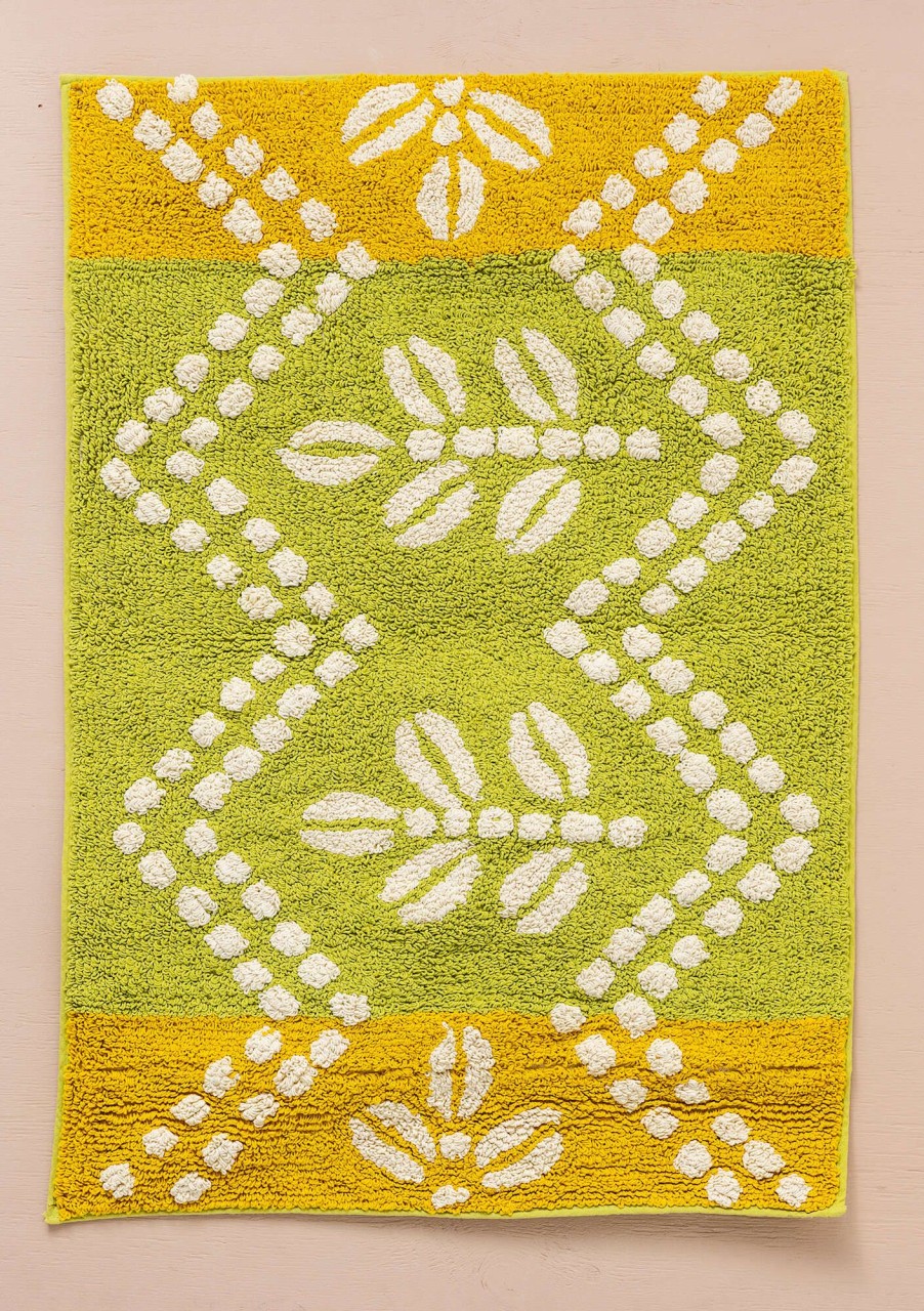 Homeware Gudrun Sjödén | Leafy Organic Cotton Bathroom Mat