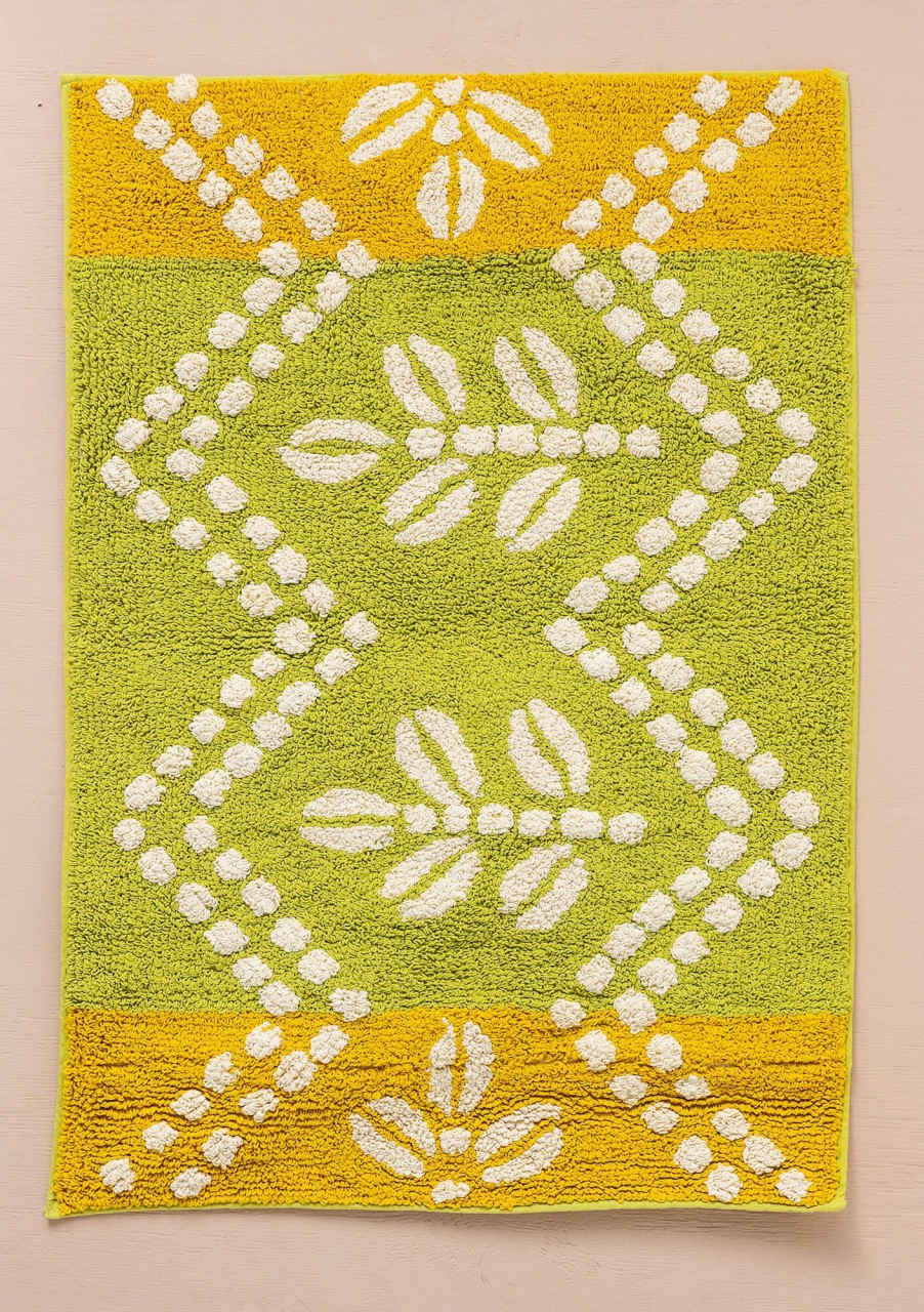 Homeware Gudrun Sjödén | Leafy Organic Cotton Bathroom Mat