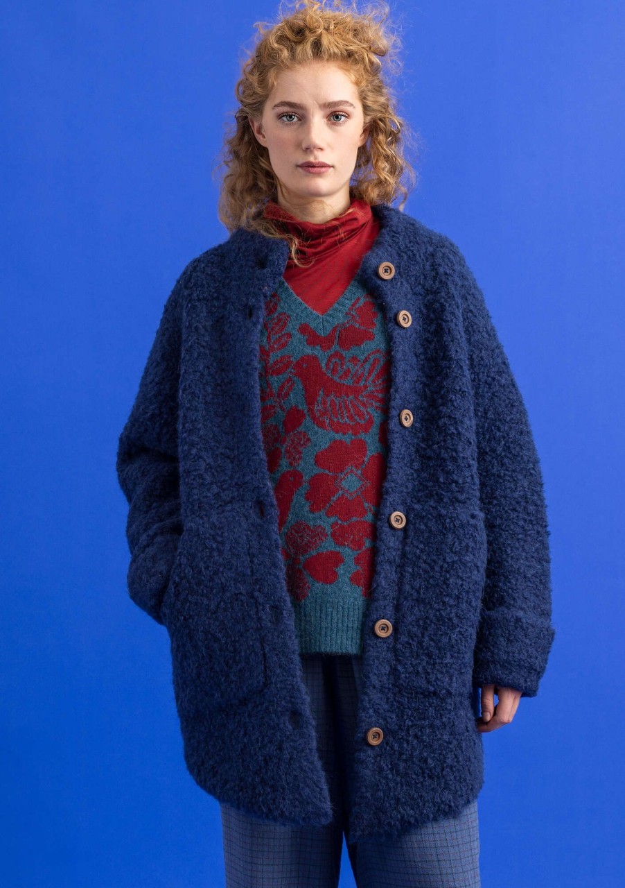 Women Gudrun Sjödén Coats & Jackets | Jacket In Felted Wool Boucle