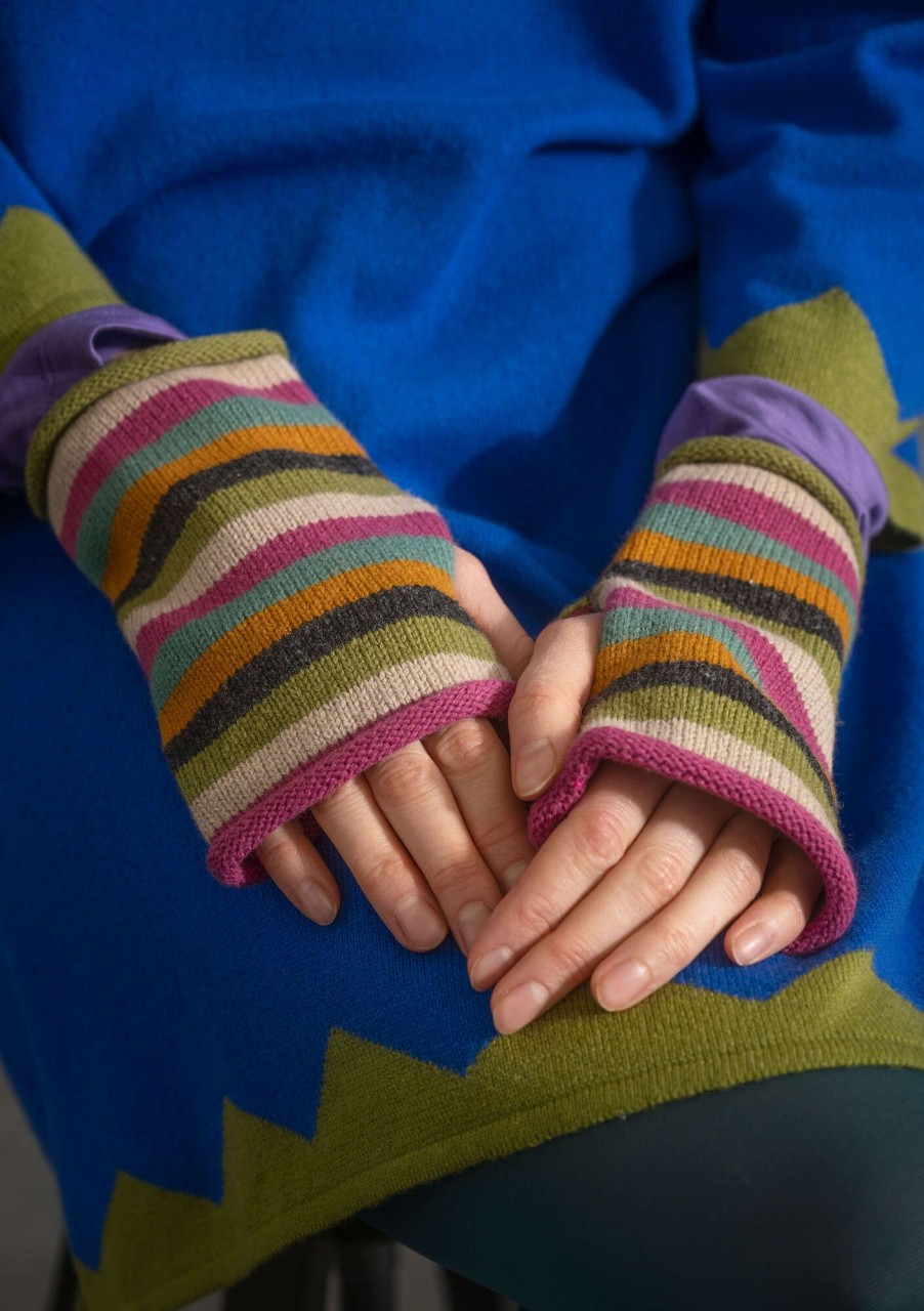 Women Gudrun Sjödén | Fingerless Gloves In Wool/Organic Cotton