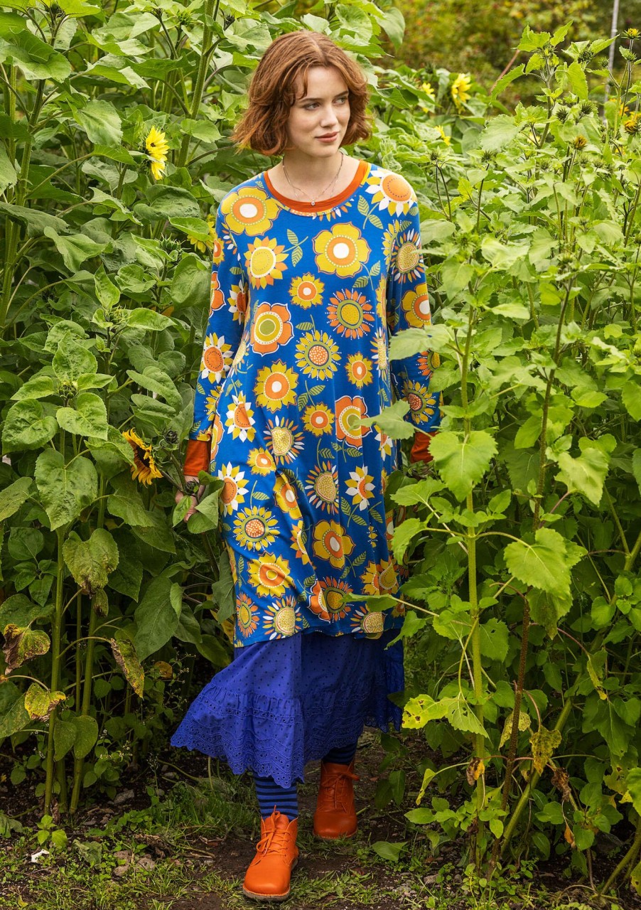 Women Gudrun Sjödén Dresses | Sunflower Jersey Dress In Lyocell/Spandex