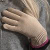 Women Gudrun Sjödén | Gloves In Organic Cotton/Wool With Touchscreen Function