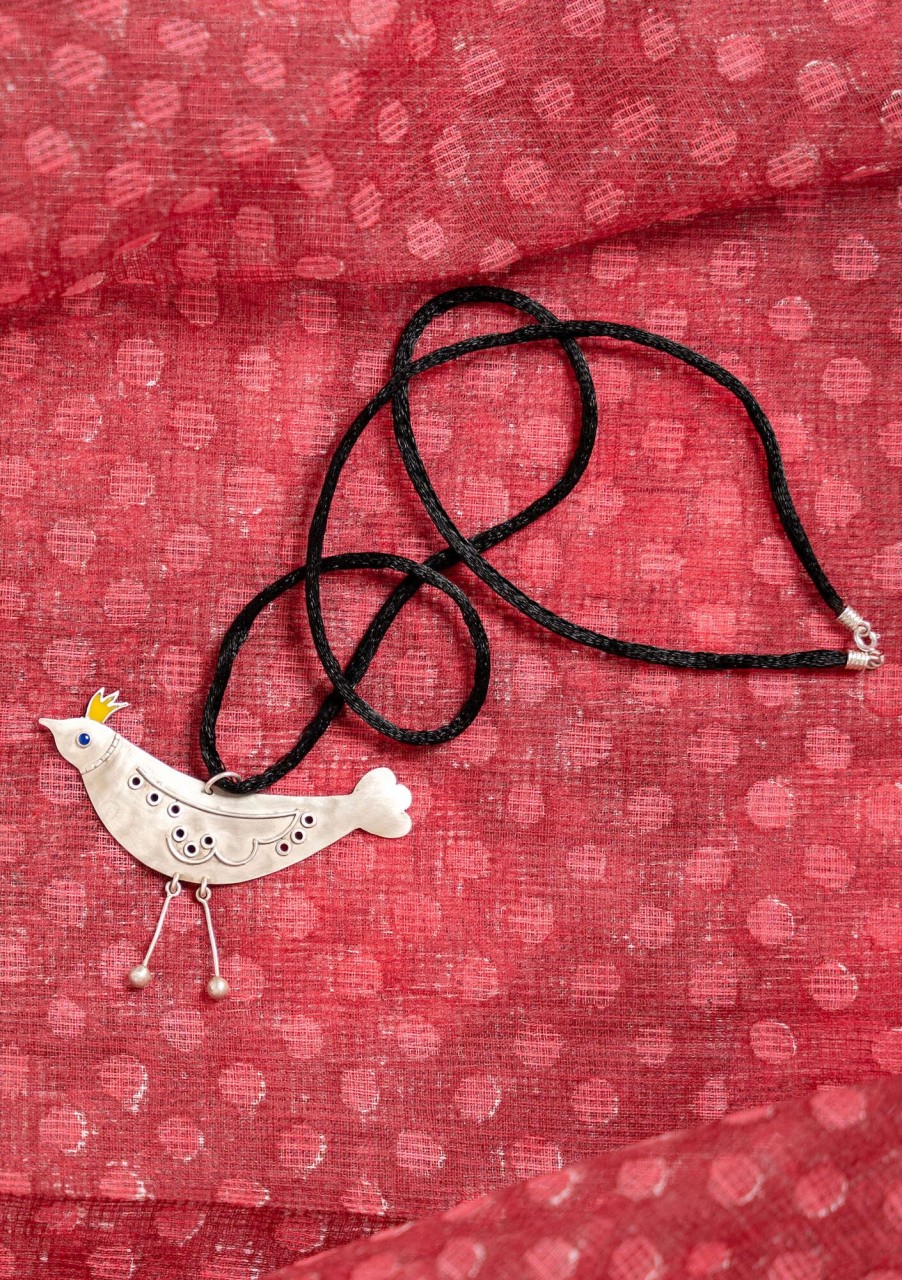 Women Gudrun Sjödén | Bird Necklace Silver