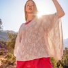 Women Gudrun Sjödén Vests | Patricia Poncho In Organic/Recycled Cotton