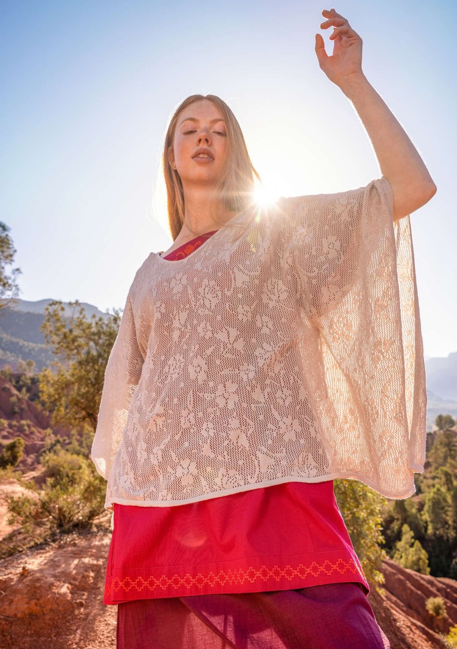 Women Gudrun Sjödén Vests | Patricia Poncho In Organic/Recycled Cotton