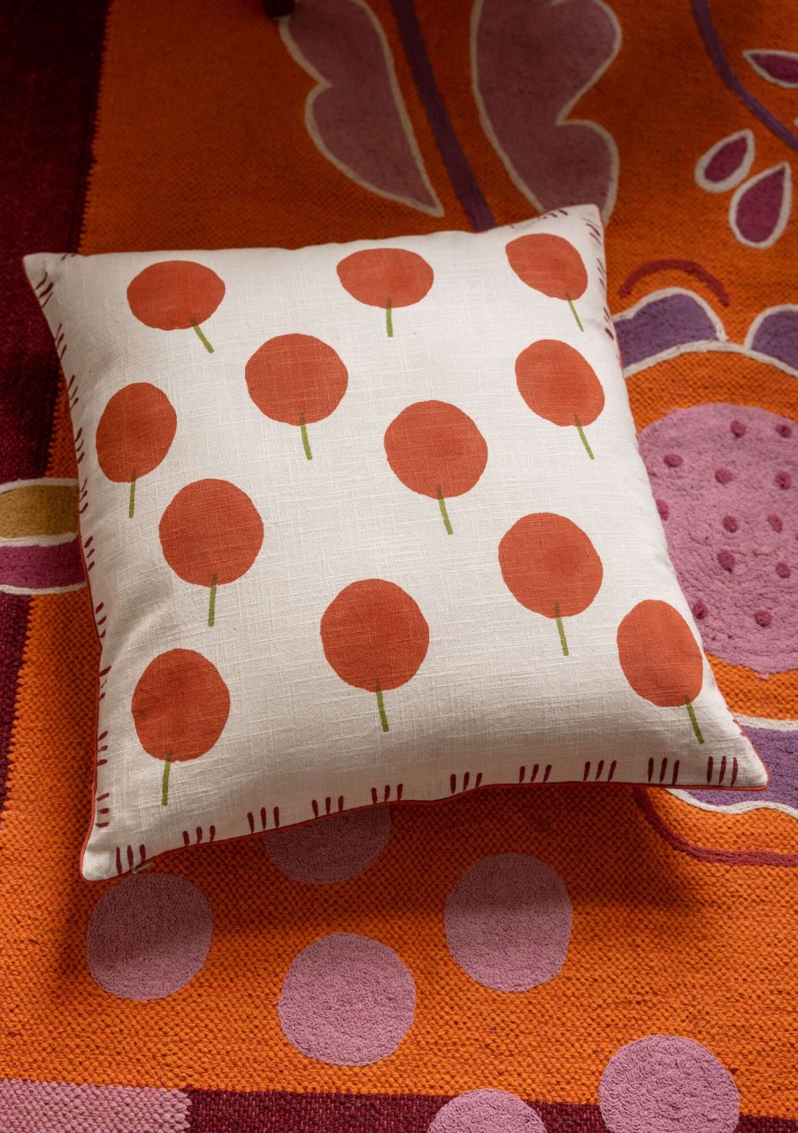 Homeware Gudrun Sjödén | Tulipanaros Block-Printed Cushion Cover In Organic Cotton