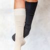 Women Gudrun Sjödén | Solid-Colored Knee-Highs In Organic Cotton