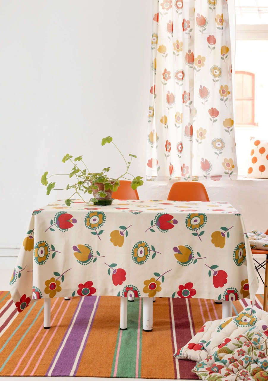 Homeware Gudrun Sjödén | Tulipanaros Tablecloth In Organic Cotton