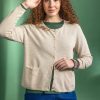 Women Gudrun Sjödén Cardigans | Cardigan In Linen/Recycled Cotton