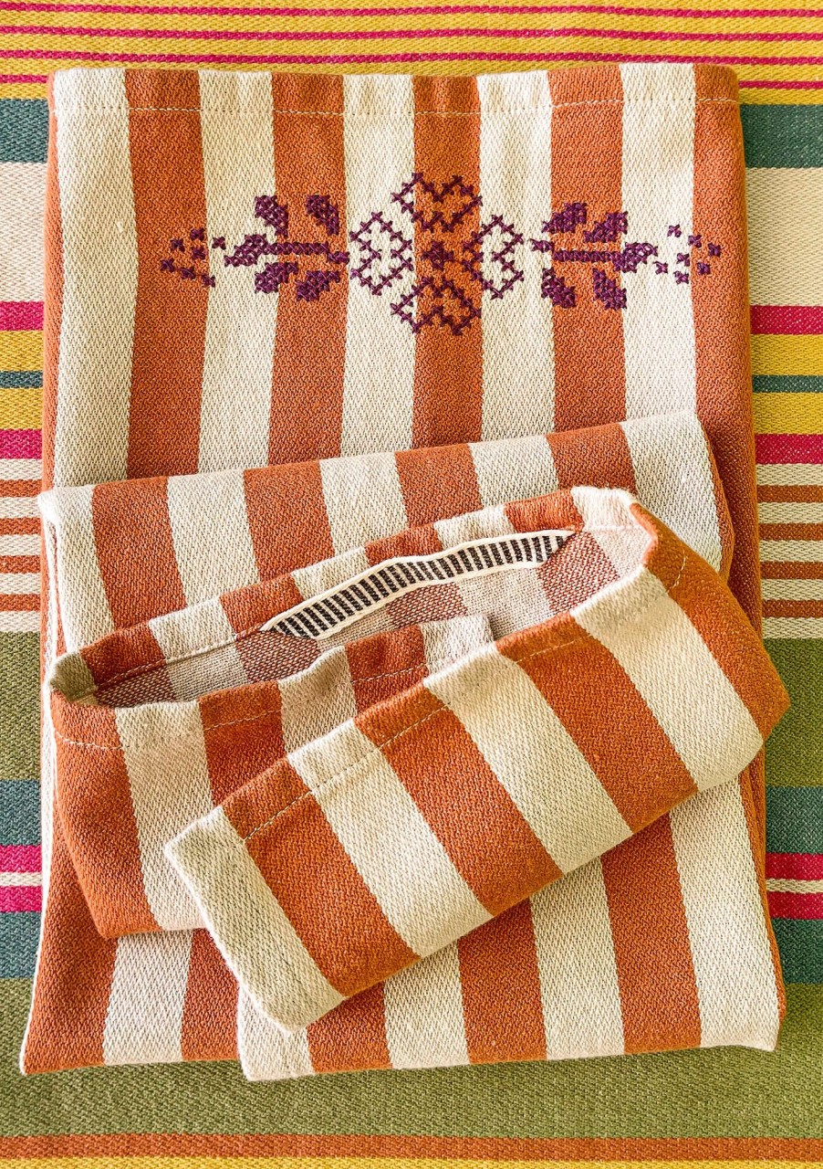 Homeware Gudrun Sjödén | Striped Kitchen Towel In Organic Cotton, 2-Pack