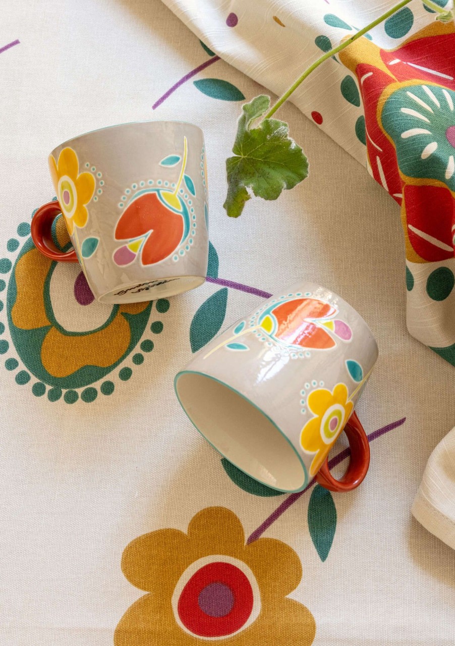 Homeware Gudrun Sjödén | Tulipanaros Ceramic Mug