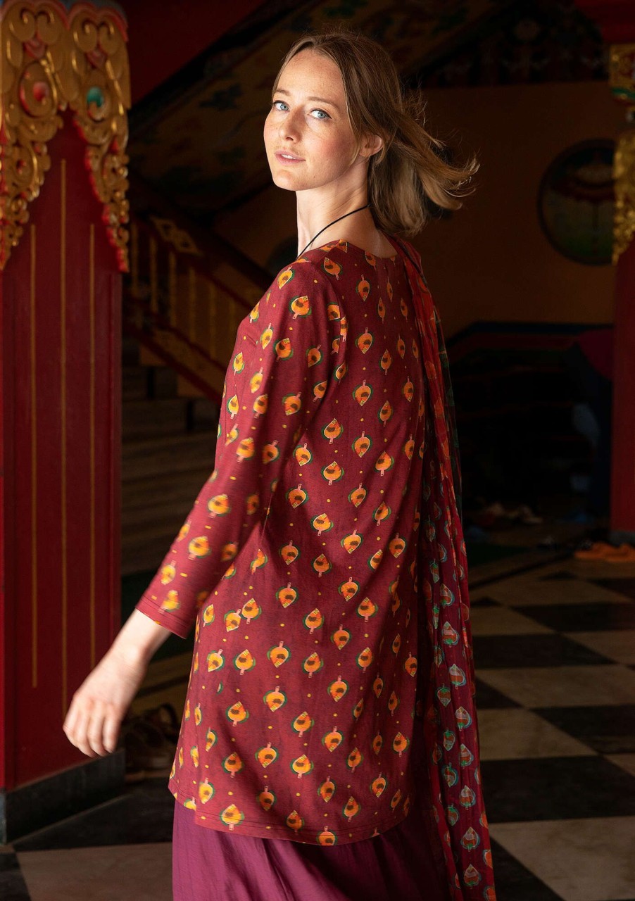 Women Gudrun Sjödén Tunics | Katmandu Jersey Tunic In Organic Cotton/Modal