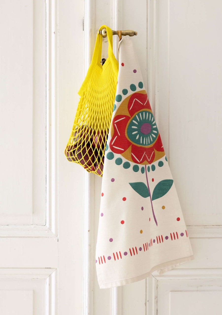 Homeware Gudrun Sjödén | Tulipanaros Kitchen Towel In Organic Cotton