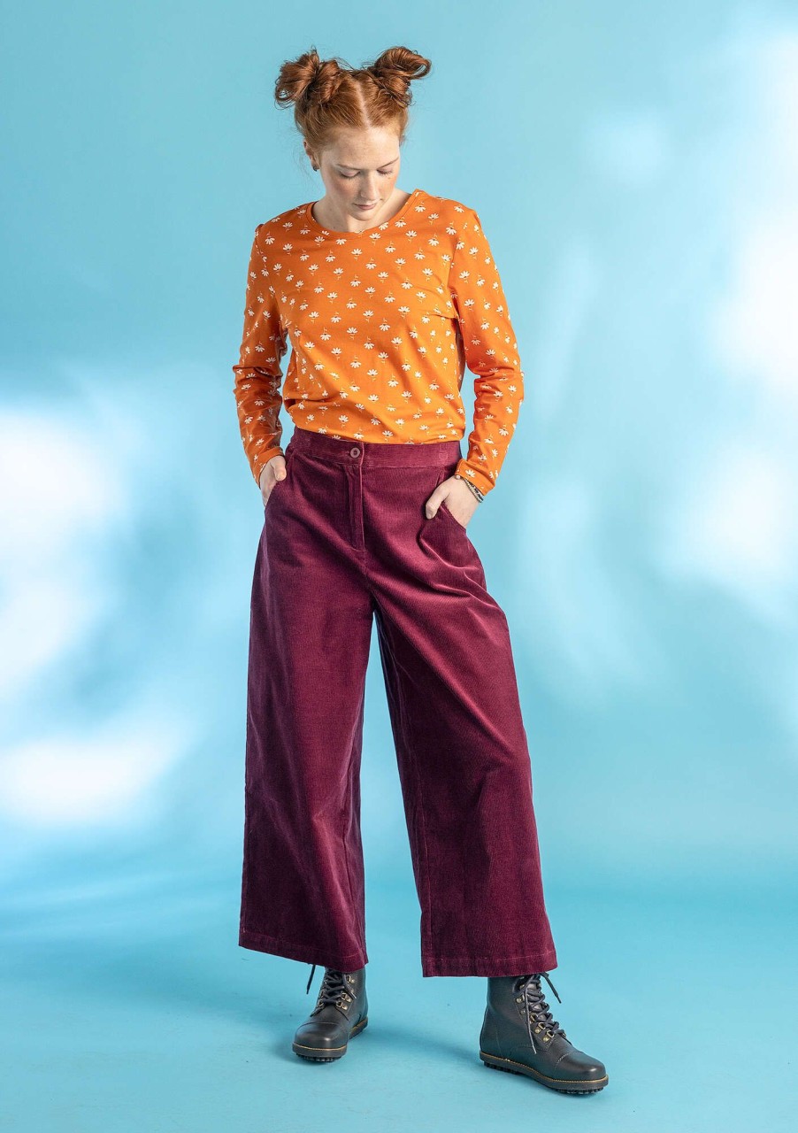 Women Gudrun Sjödén Pants | Corduroy Pants In Organic Cotton