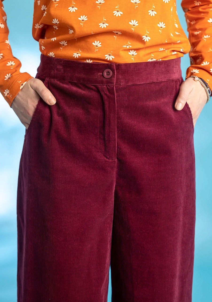 Women Gudrun Sjödén Pants | Corduroy Pants In Organic Cotton