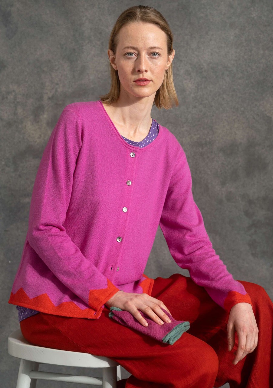 Women Gudrun Sjödén Cardigans | Cardigan In Cashmere/Wool