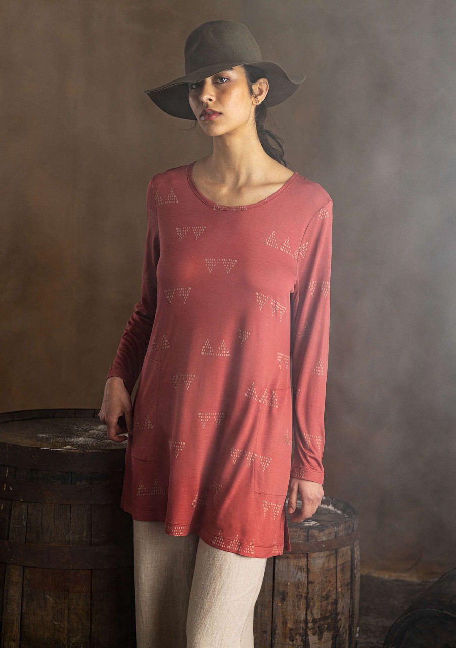 Women Gudrun Sjödén Tunics | Pedernal Jersey Tunic In Modal