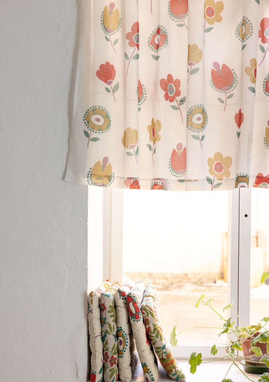 Homeware Gudrun Sjödén | Tulipanaros Short Curtain In Organic Cotton