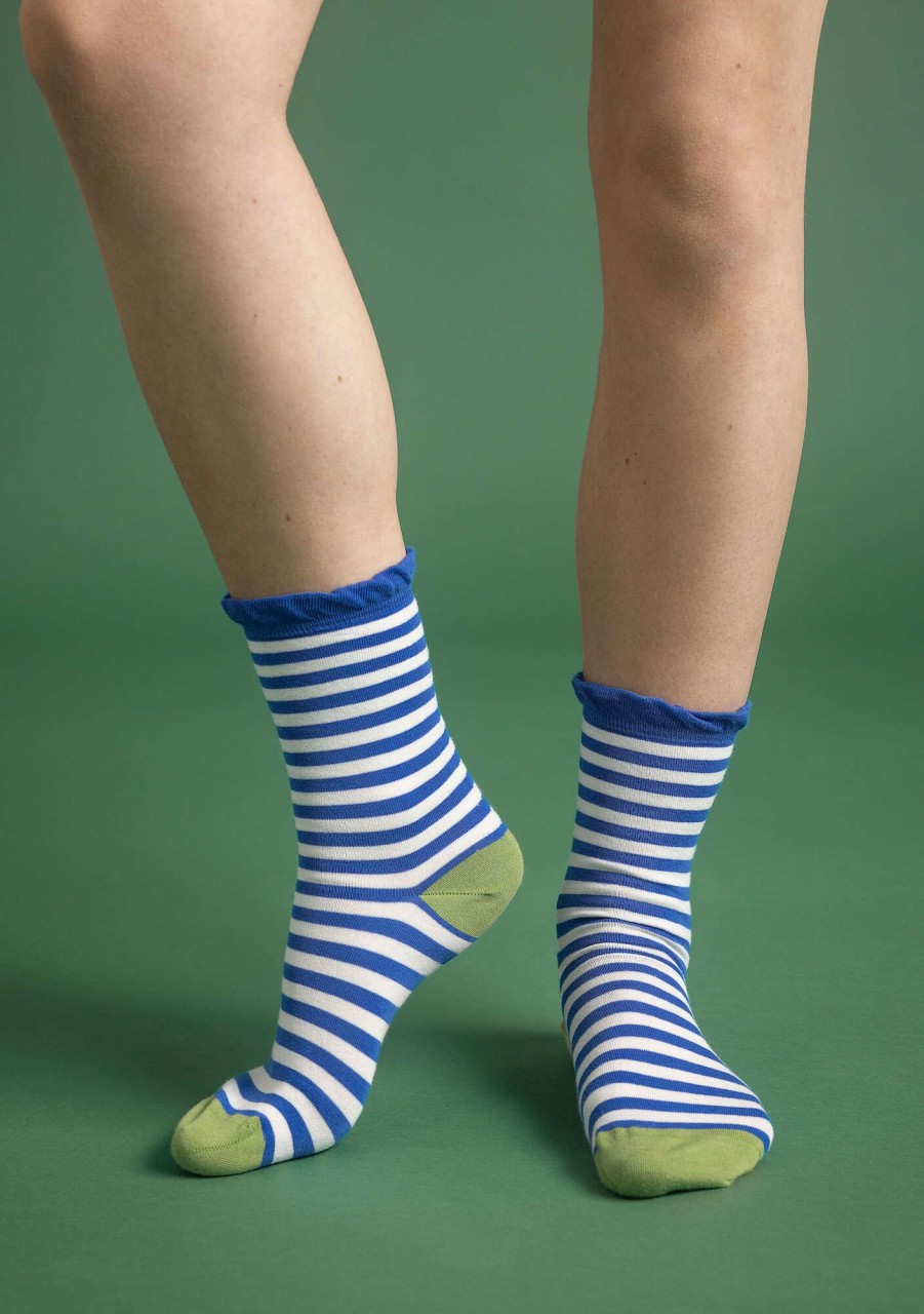 Women Gudrun Sjödén | Striped Socks In Organic Cotton