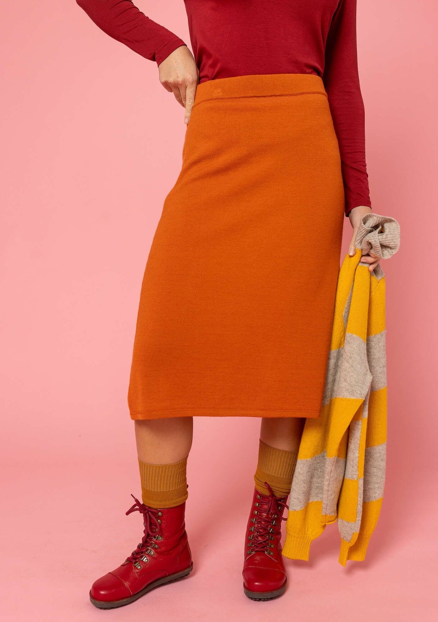 Women Gudrun Sjödén Skirts | Knit Wool Skirt