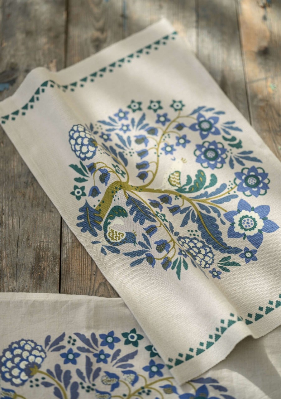 Homeware Gudrun Sjödén | Tree Of Life Place Mat In Linen/Cotton