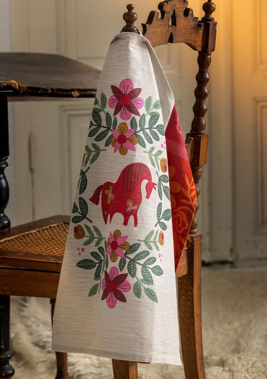 Homeware Gudrun Sjödén | Mongolia Kitchen Towel In Organic Cotton