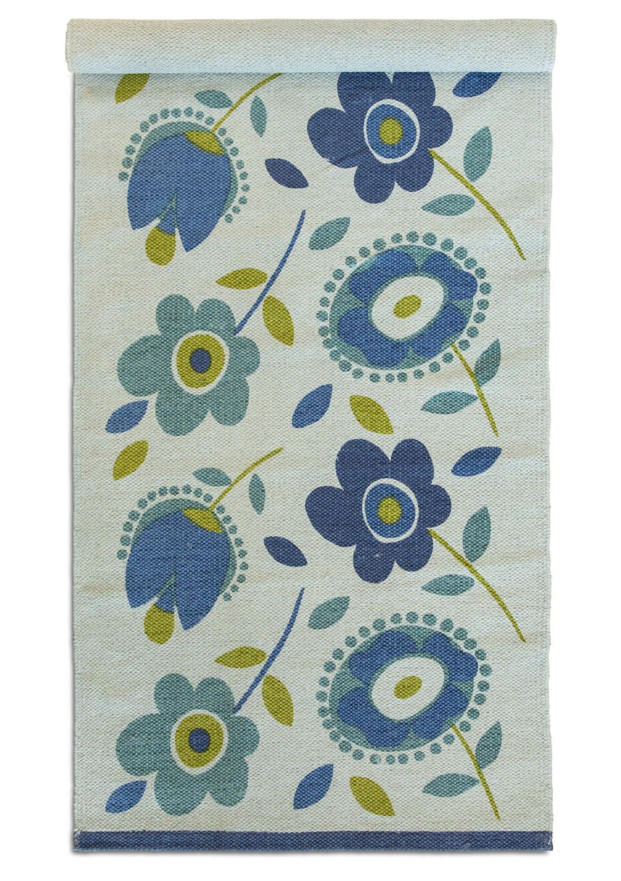 Homeware Gudrun Sjödén | Tulipanaros Printed Hallway Runner In Organic Cotton