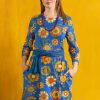 Women Gudrun Sjödén Dresses | Sunflower Jersey Dress In Lyocell/Spandex