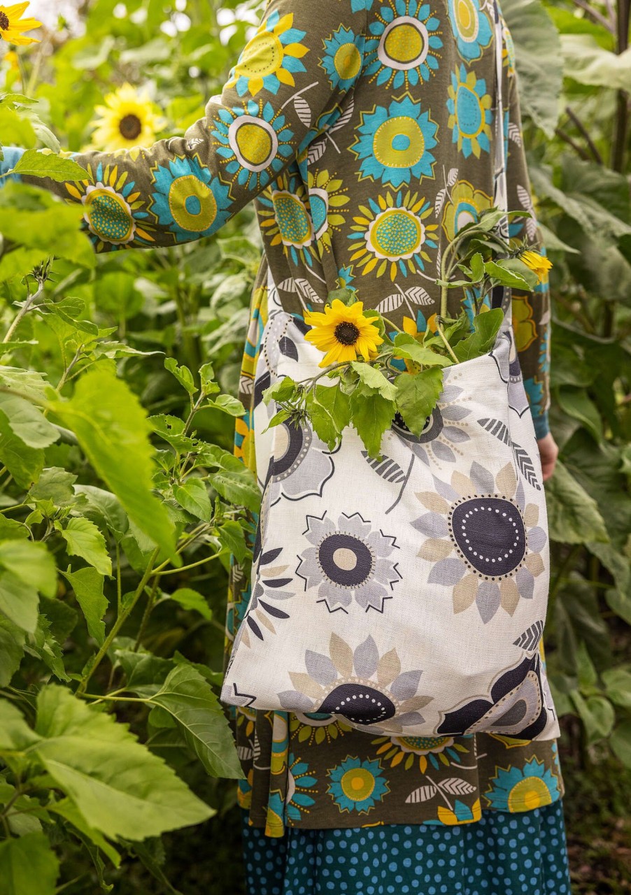 Women Gudrun Sjödén | Sunflower Bag In Organic Cotton/Linen