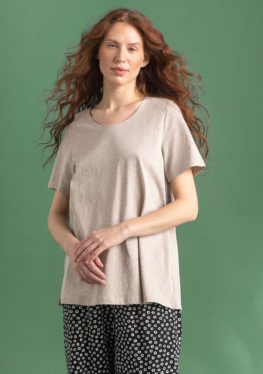 Women Gudrun Sjödén Tops & Shirts | Oriana T-Shirt In Organic Cotton/Modal