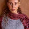 Women Gudrun Sjödén | Damask Shawl In Organic Cotton