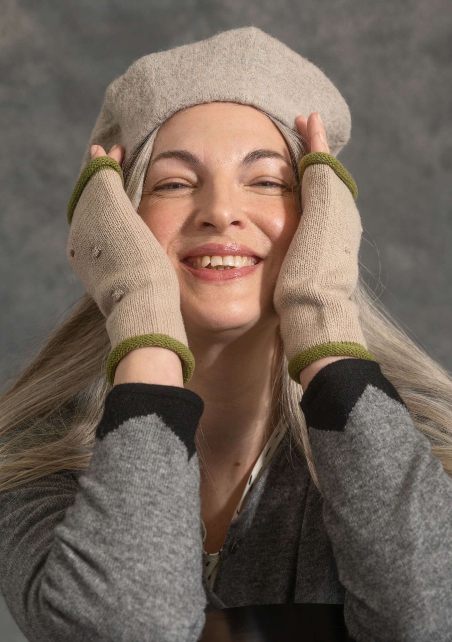 Women Gudrun Sjödén | Fingerless Gloves In Wool/Organic Cotton